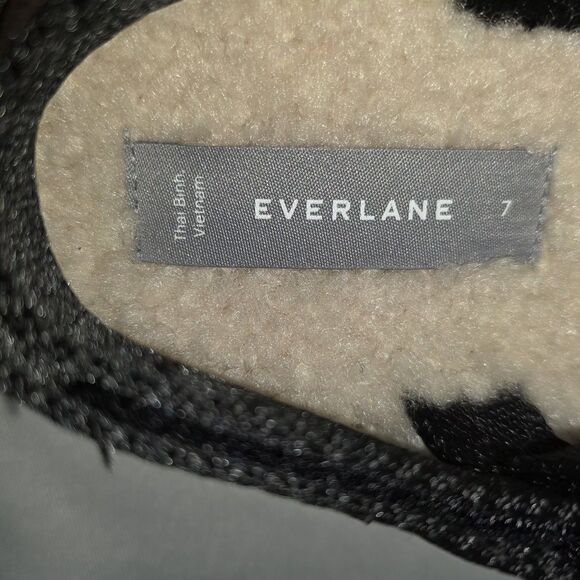 Everlane Womens Renew Teddy Sport Sandal Size 7 Faux Fur  Adjustable Straps - Picture 2 of 7